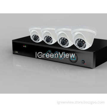 Surveillance Security System 4ch Dvr Kit With 4pcs 600tvl Ir Dome Camera 